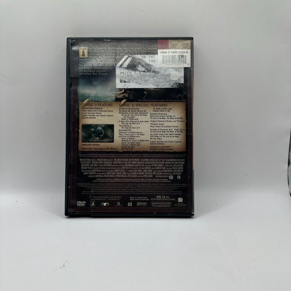 The Lord of the Rings The Two Towers Widescreen 2 Disc DVD Special Features PG13 - Picture 2 of 3
